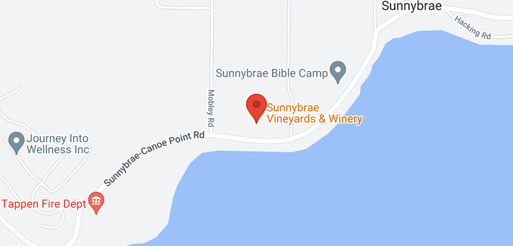 map of 3849 Sunnybrae Canoe Point Road